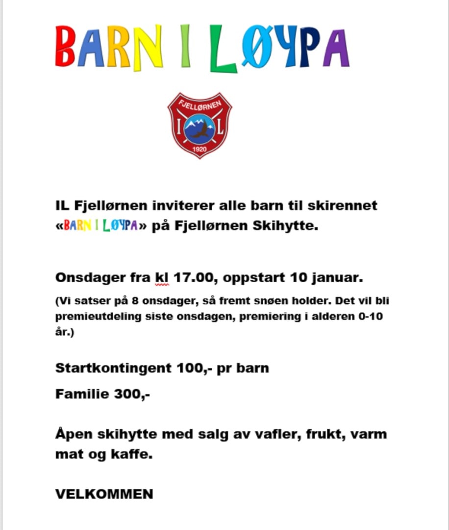 BARN I LØYPA